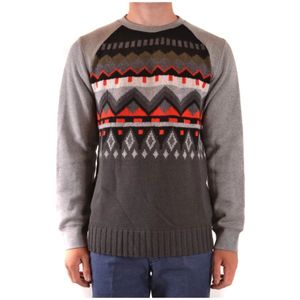 Paolo Pecora, Heren, Truien, Veelkleurig, Maat: L Wol,