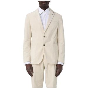 Hugo, Heren, Pakken, Beige, Maat: XL Corduroy,