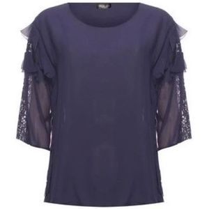 Twinset, Dames, Blouses & Shirts, Blauw, Maat: M