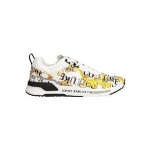 Versace Barok Print Katoenen Sneakers , Multicolor , Heren , Maat: 40 EU