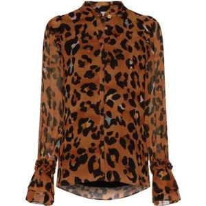 Fabienne Chapot, Dames, Blouses & Shirts, Bruin, Maat: M Viscose,