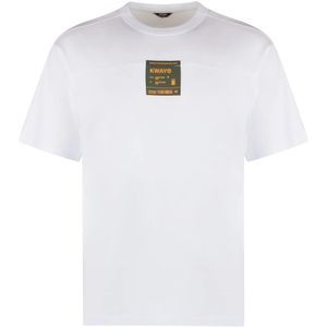 K-Way, Heren, Tops, Wit, Maat: L Katoen,