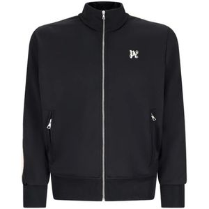 Palm Angels, Heren, Sweatshirts & Hoodies, Zwart, Maat: L