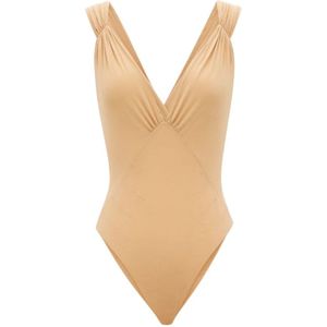 Saint Laurent, Dames, Tops, Beige, Maat: L Zijde,