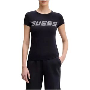 Guess, Dames, Tops, Blauw, Maat: XS Katoen,