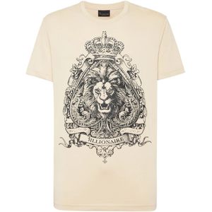 Billionaire, Heren, Tops, Beige, Maat: S