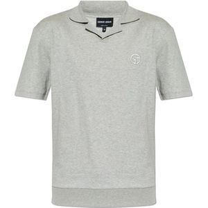 Giorgio Armani, Heren, Tops, Grijs, Maat: M Katoen,