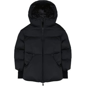 Herno, Dames, Jassen, Zwart, Maat: XS Satijn,