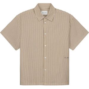 Olaf Hussein, Heren, Overhemden, Bruin, Maat: S