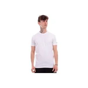 Dsquared2 Klassiek Wit Halfmouw T-Shirt , White , Heren , Maat: 2XL