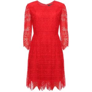 Twinset, Dames, Jurken, Rood, Maat: M Katoen,