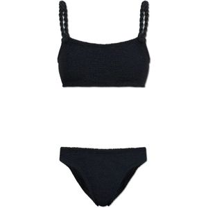 Hunza G, Dames, Badkleding, Zwart, Maat: ONE Size Tweed,