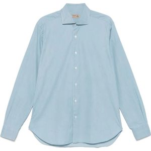 Barba, Heren, Overhemden, Blauw, Maat: 4XL