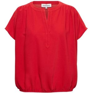 &Co Woman, Dames, Blouses & Shirts, Rood, Maat: XS Poliester,