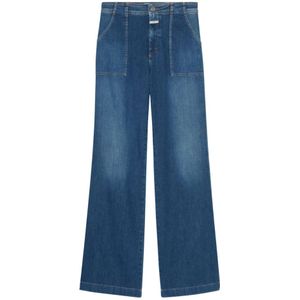 Closed, Dames, Broeken, Blauw, Maat: W26