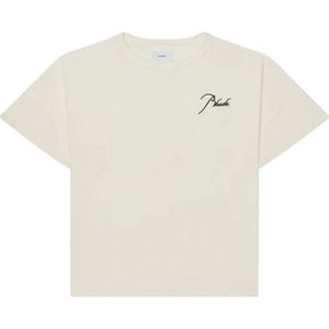 Rhude, Heren, Tops, Wit, Maat: XS Katoen,