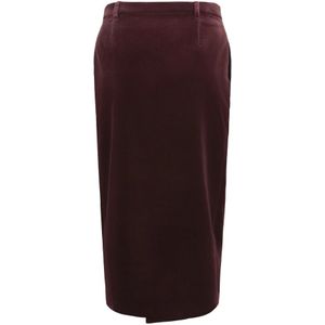 Saint Laurent, Dames, Rokken, Paars, Maat: S Zijde,