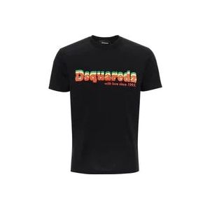 Dsquared2 T-Hemden , Black , Heren , Maat: M