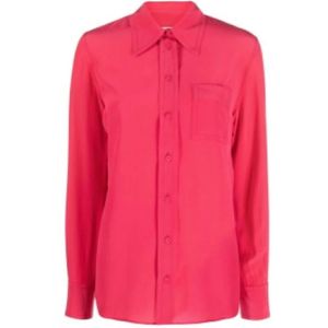 Lanvin, Dames, Blouses & Shirts, Rood, Maat: S Zijde,