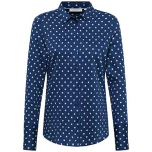 Eterna, Dames, Blouses & Shirts, Blauw, Maat: L