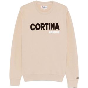 MC2 Saint Barth, Heren, Sweatshirts & Hoodies, Beige, Maat: L Katoen,