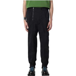 Bottega Veneta, Heren, Broeken, Zwart, Maat: M Nylon,