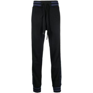 Versace Jeans Couture, Heren, Broeken, Zwart, Maat: L Katoen,