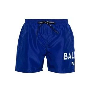 Balmain Blauwe Boxer Zwemkleding , Blue , Heren , Maat: L