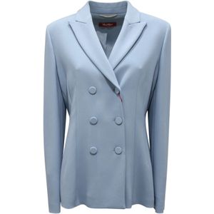 Max Mara, Dames, Jassen, Blauw, Maat: M