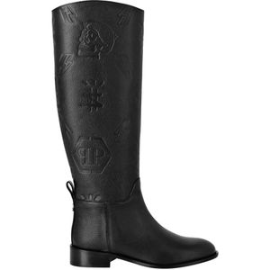 Philipp Plein, Dames, Schoenen, Zwart, Maat: 36 EU Leer,