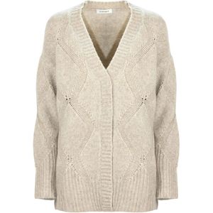 Kangra, Dames, Truien, Beige, Maat: M Wol,