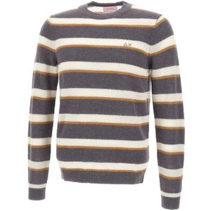 Sun68, Heren, Truien, Veelkleurig, Maat: S Wol,