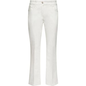 Elena Mirò, Dames, Broeken, Wit, Maat: L Katoen,