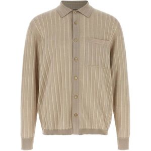 Brioni, Heren, Truien, Beige, Maat: XL