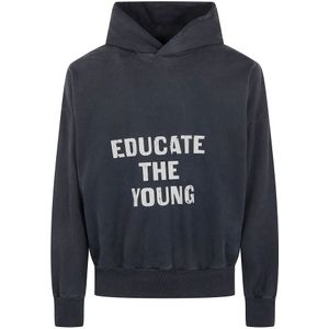 Fear Of God, Heren, Sweatshirts & Hoodies, Zwart, Maat: M Katoen,