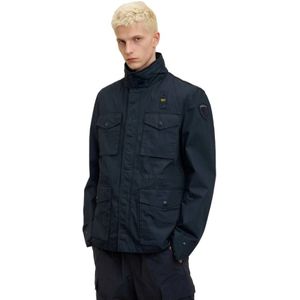 Blauer, Heren, Jassen, Blauw, Maat: XL Katoen,