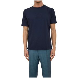 C.p. Company, Heren, Tops, Blauw, Maat: 2XL Katoen,