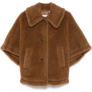 Max Mara, Dames, Jassen, Bruin, Maat: L Zijde,