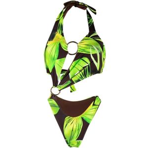 Louisa Ballou, Dames, Badkleding, Groen, Maat: L