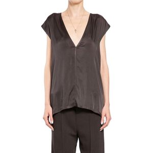Rick Owens, Dames, Blouses & Shirts, Grijs, Maat: XS