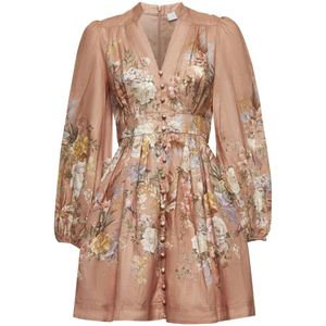 Zimmermann, Dames, Jurken, Veelkleurig, Maat: XS Linnen,