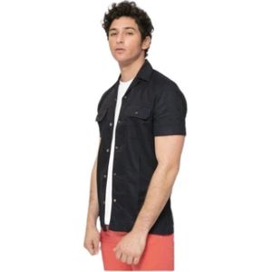 Brunello Cucinelli, Heren, Overhemden, Blauw, Maat: M Katoen,