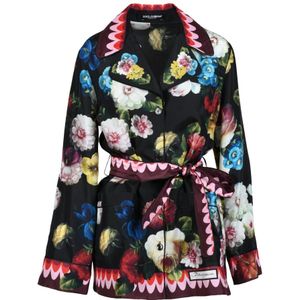 Dolce & Gabbana, Dames, Blouses & Shirts, Veelkleurig, Maat: S Zijde,