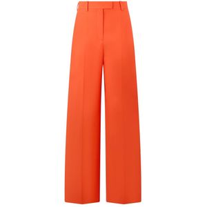 Valentino Garavani, Dames, Broeken, Oranje, Maat: XS Zijde,