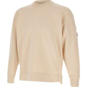 C.p. Company, Heren, Sweatshirts & Hoodies, Beige, Maat: M Fleece,