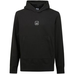C.p. Company - Metropolis Series - Hooded Graphic Sweatshirt - Zwart