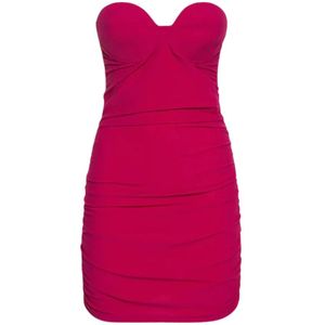 Reina Olga, Dames, Jurken, Roze, Maat: L Polyamide,