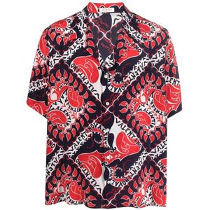 Valentino, Heren, Overhemden, Veelkleurig, Maat: L Zijde,