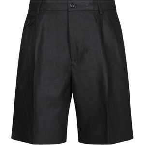 Dolce & Gabbana - Korte Broeken - Zwart - Linnen