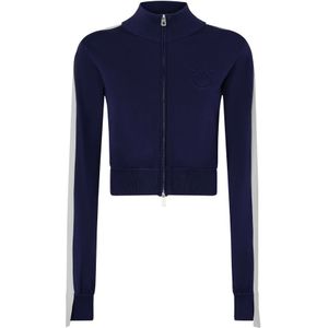 Pinko, Dames, Truien, Blauw, Maat: XS Fleece,